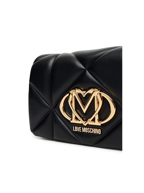 Embossed shoulder bag LOVE MOSCHINO | JC4043PP0NLC0000